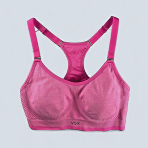 Victoria's Secret Hot Pink Padded VSX Sports Bra Racerback size S